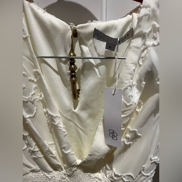 NWTs Baltic Born Evelyn Smocked Maxi Dress in Off White - Picture 11 of 11